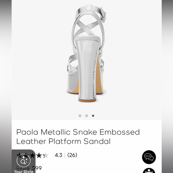 Michael Kors Paola Platform Heels Size 8 New Without Box - Picture 2 of 2